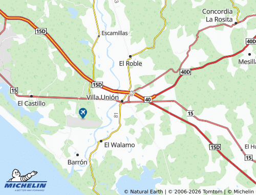 Mappa MICHELIN Lomas de Villa Unión - ViaMichelin