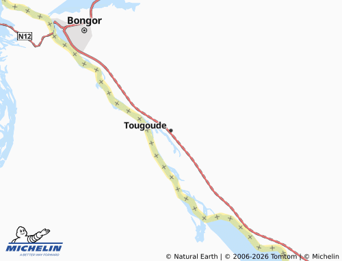Mapa MICHELIN Tougoude - ViaMichelin