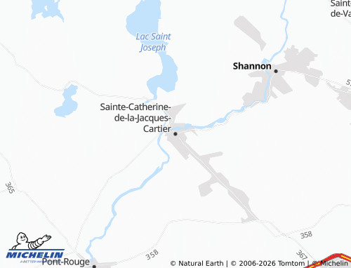 Mappa MICHELIN Sainte-Catherine-de-la-Jacques-Cartier - ViaMichelin