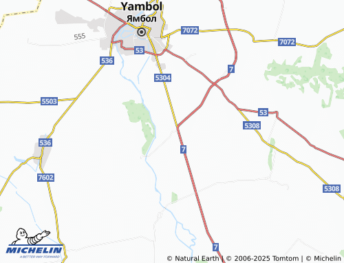 MICHELIN Okop map - ViaMichelin