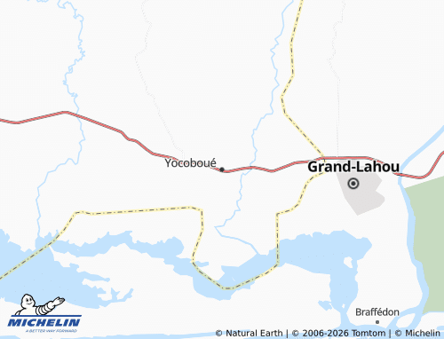 MICHELIN-Landkarte Yocoboué - ViaMichelin