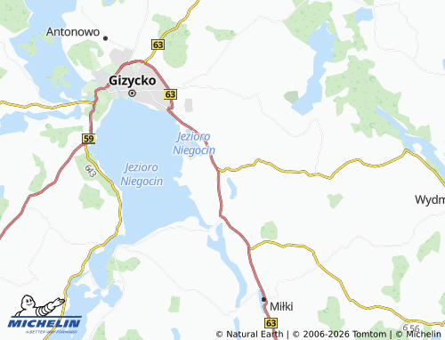MICHELIN Kąp map - ViaMichelin