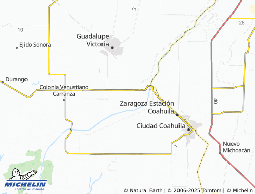 MICHELIN Andrés Soberanes map - ViaMichelin