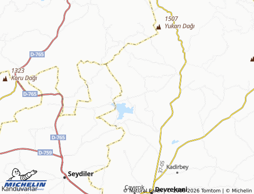 Mappa MICHELIN Karayazıcılar - ViaMichelin