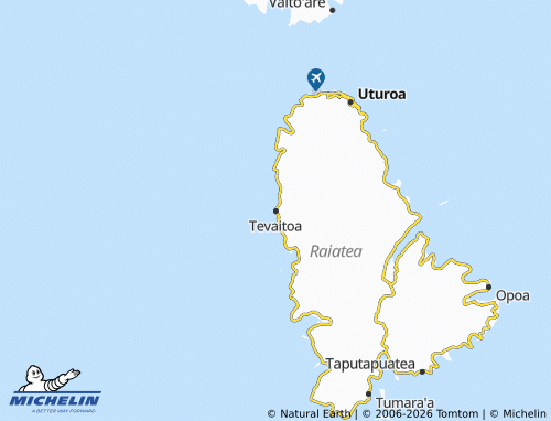 MICHELIN Tevaitoa map - ViaMichelin