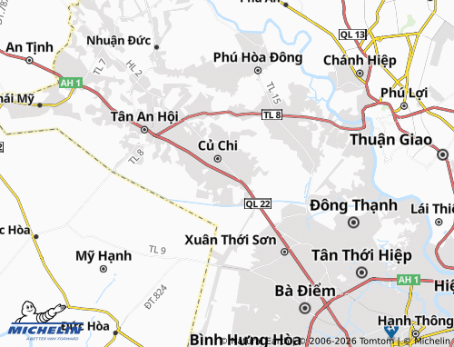 Mapa MICHELIN Tân Phú Trung - ViaMichelin