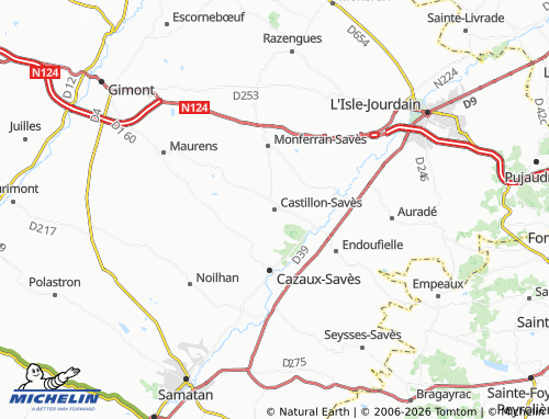 Mappa MICHELIN Castillon-Savès - ViaMichelin