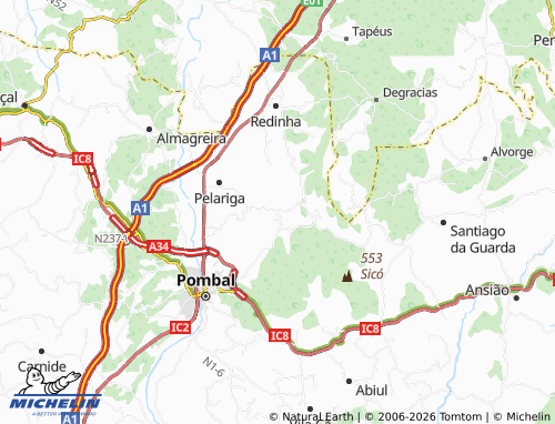 MICHELIN Salgueiro map - ViaMichelin