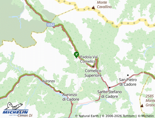 Mappa MICHELIN Padola - ViaMichelin