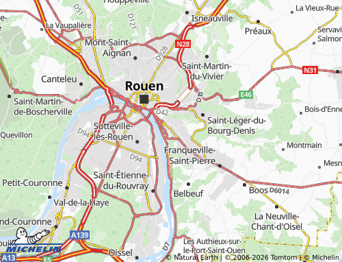 MICHELIN Bonsecours map - ViaMichelin