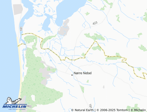 MICHELIN Skrumsager Mark map - ViaMichelin