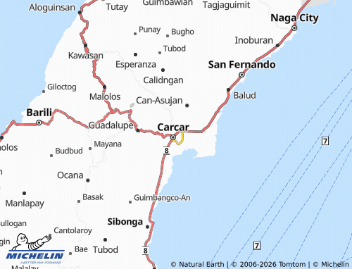 MICHELIN Poblacion 3 map - ViaMichelin