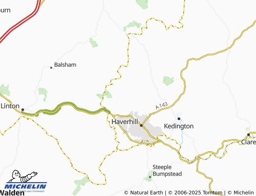 Kaart MICHELIN Withersfield - ViaMichelin