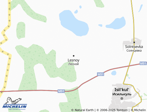 MICHELIN Lesnoy map - ViaMichelin
