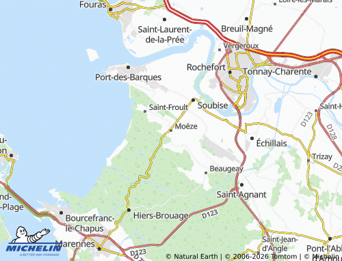 Mapa MICHELIN Moëze - ViaMichelin
