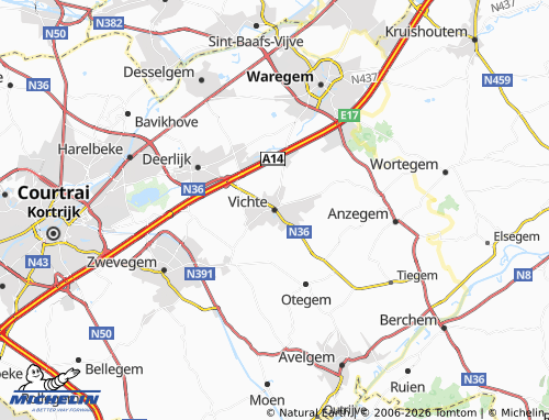 Mapa MICHELIN Vichte - ViaMichelin