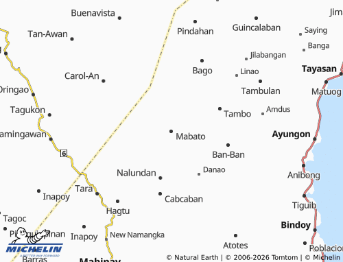 MICHELIN Mabato map - ViaMichelin