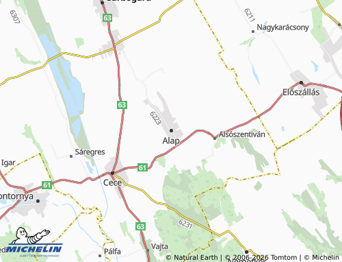 Mapa MICHELIN Alap - ViaMichelin