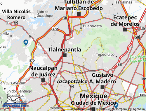 MICHELIN Ampliación Cecilia Mora map - ViaMichelin