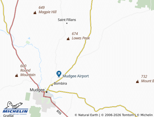 MICHELIN Budgee Budgee map - ViaMichelin