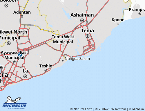 Mappa MICHELIN Sakumono - ViaMichelin