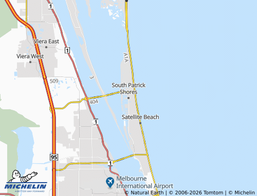 Carte MICHELIN South Patrick Shores - ViaMichelin