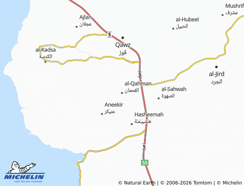MICHELIN-Landkarte al-Qahman - ViaMichelin