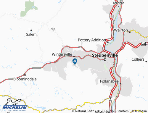 Mappa MICHELIN Wintersville - ViaMichelin