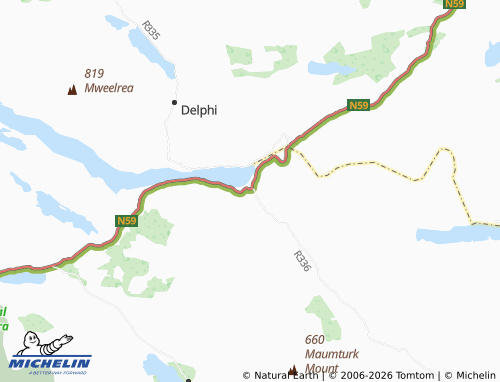 Mapa MICHELIN Leenane - ViaMichelin