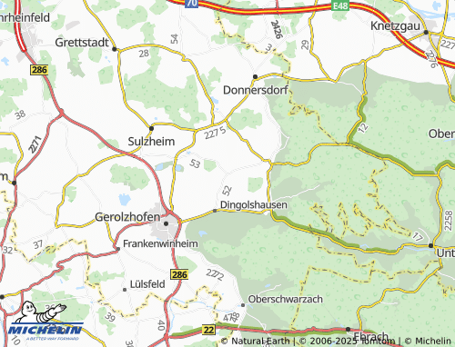 Kaart MICHELIN Bischwind - ViaMichelin