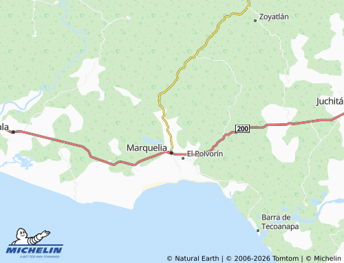 Kaart MICHELIN Nuevo Marquelia - ViaMichelin