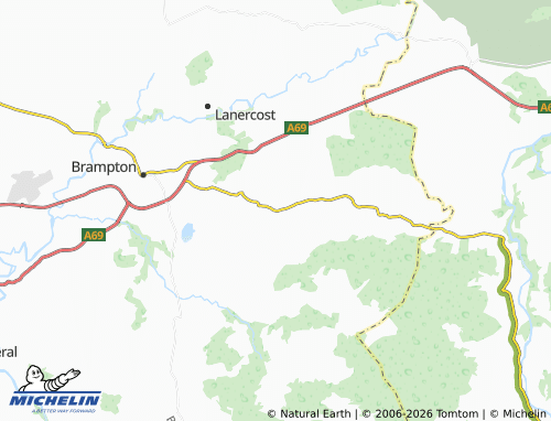 Mappa MICHELIN Hallbankgate - ViaMichelin