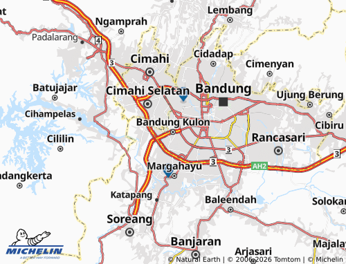 Mapa MICHELIN Bandung Kulon - ViaMichelin