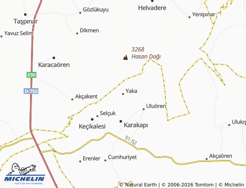 Mappa MICHELIN Yaka - ViaMichelin