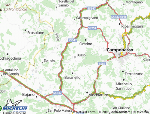 Mapa MICHELIN Busso - ViaMichelin
