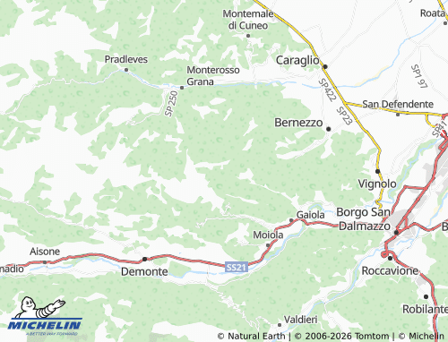 MICHELIN Gorrè map - ViaMichelin