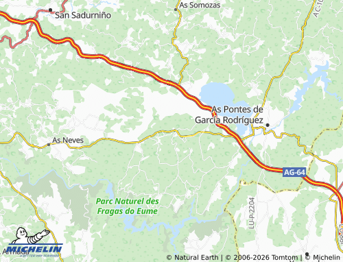 Mapa MICHELIN Piñeiral - ViaMichelin
