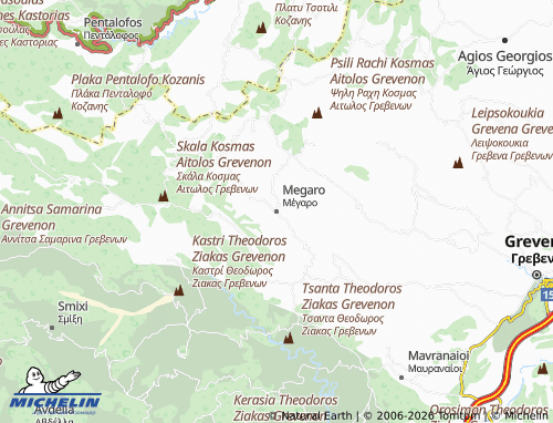 Carte MICHELIN Megaro - ViaMichelin