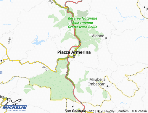 Mappa MICHELIN Piazza Armerina - ViaMichelin