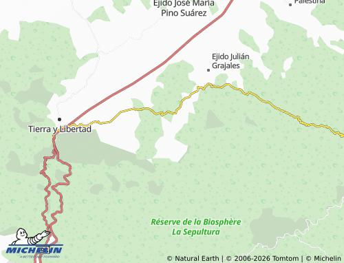 MICHELIN Ejido Michoacán map - ViaMichelin