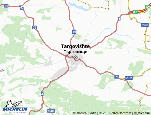 MICHELIN Targovishte map - ViaMichelin