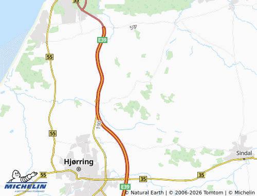 Kaart MICHELIN Bjergby - ViaMichelin