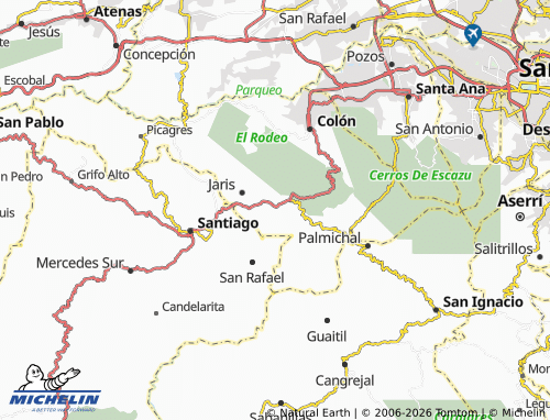 Mappa MICHELIN Guayabo - ViaMichelin