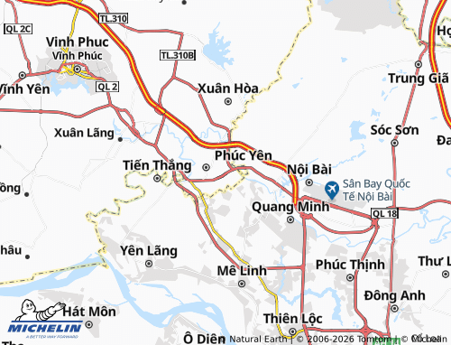 Carte MICHELIN Phúc Thắng - ViaMichelin