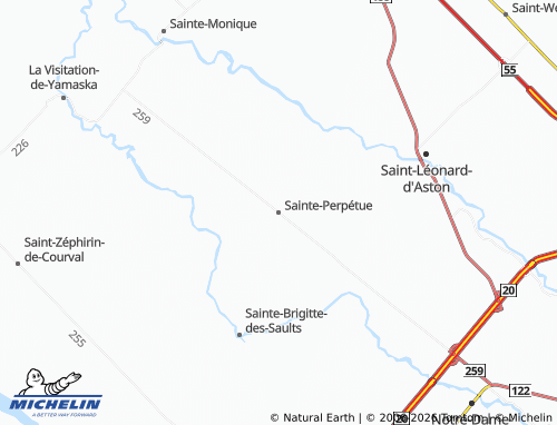 Kaart MICHELIN Sainte-Perpétue - ViaMichelin