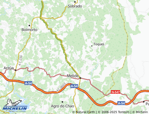 Mapa MICHELIN Garea - ViaMichelin