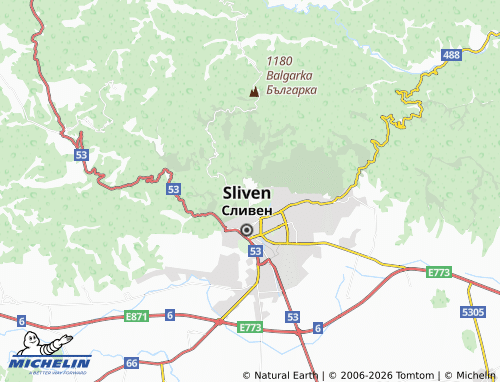 Mappa MICHELIN mestnost Selishteto - ViaMichelin