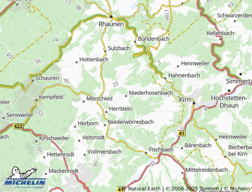MICHELIN Niederhosenbach map - ViaMichelin