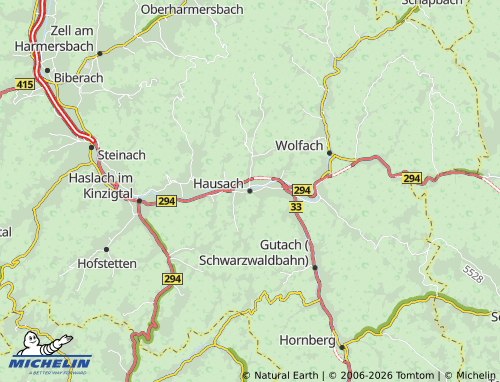 MICHELIN Hausach map - ViaMichelin