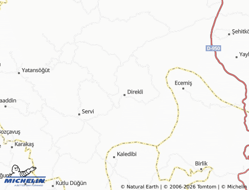 Mappa MICHELIN Direkli - ViaMichelin